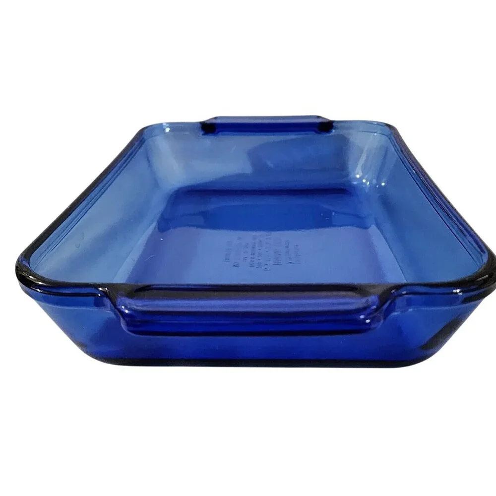 Anchor Hocking Cobalt Rectangular Pan glass 13.5